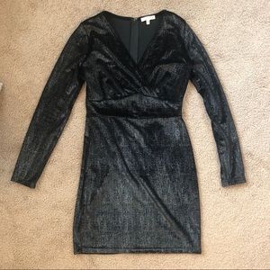 Gianni Bini Black/Silver Shift Dress